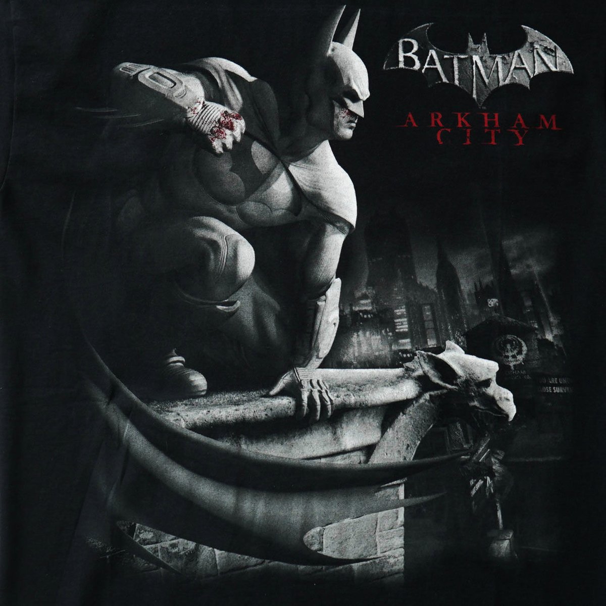 バッドマン アーカムシティ リドラー ゲーム プリント Tシャツ 
