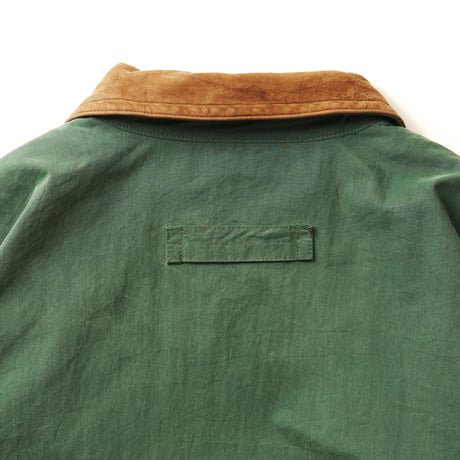 RAINFOREST / Vintage, Leather Collar Hunting Jacket with Fleece Liner