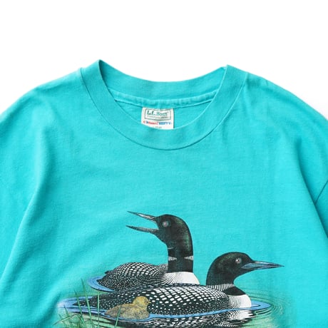 L.L. Bean / Vintage, Supports Maine Audubon S/S Tee "Common Loon, Gavia immer"