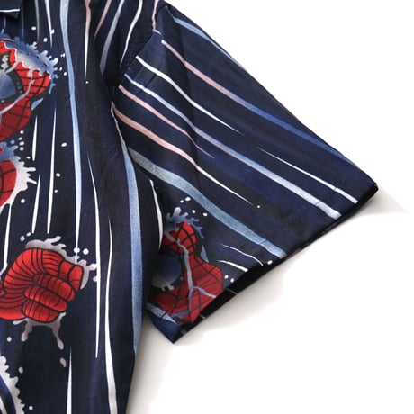 Spider-Man / Vintage, Open Collar S/S Shirt "Rain"
