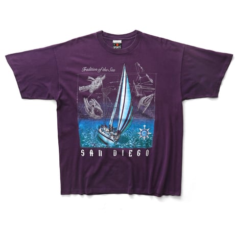 San Diego, CA / Vintage, Sailing Yacht S/S Tee "Tradition Of The Sea"