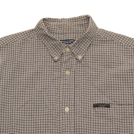 Polo Jeans / 90's Vintage, Shepherd Plaid B.D Flannel L/S Shirt