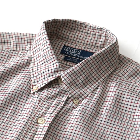 Polo Ralph Lauren / Vintage, Tattersall Paid Cotton B.D L/S Shirt "Blake"