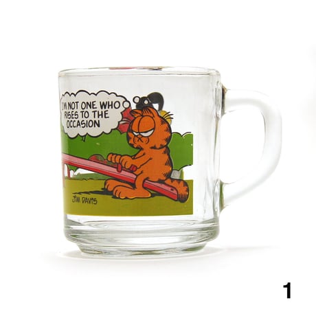 Garfield × McDonald's / Glass Mug Cup (Anchor Hocking)