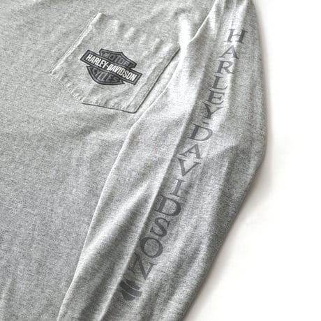 Harley Davidson / Vintage, Desert Sports Pocket L/S Tee