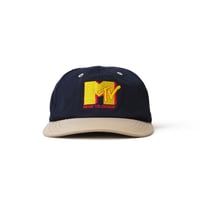 MTV / Vintage, Logo Leather Belt-Back 6-Panel Hat
