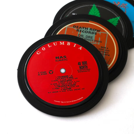 Mass Appeal Records / Vinyl Record Coasters Set (4pcs)