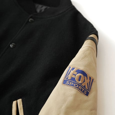 NFL on FOX / Vintage, Melton Leather Varsity Jacket