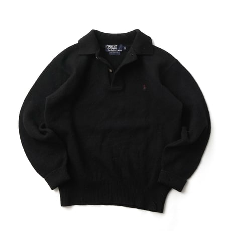 Polo Ralph Lauren / Vintage, Lamb Wool Knit Polo L/S Shirt