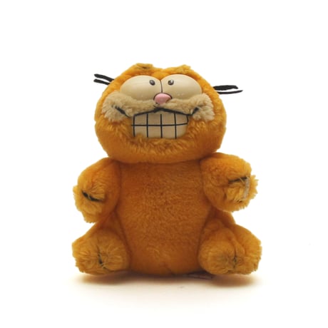 Garfield / 80 - 90's Vintage, Plush Toy "Smile with teeth"