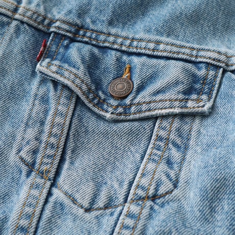 Levi's / Vintage, Denim Trucker Jacket "Custom, Painted, Zirconia"