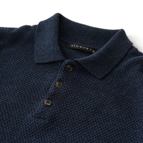Cotton Knit Polo L/S Shirt