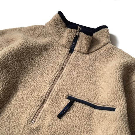 L L .Bean / Vintage, Half Zip Up Fleece Jaket