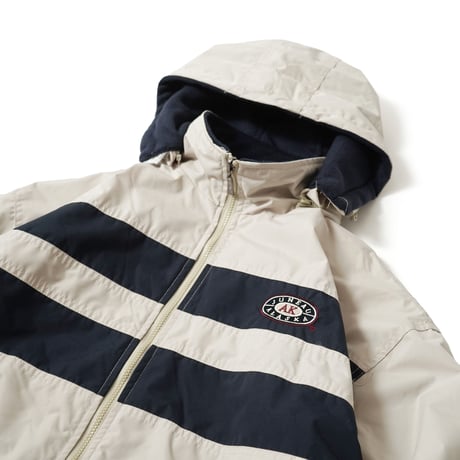 Pac Blue / Hooded Reversible Fleece Windbreaker "Juneau Alaska"