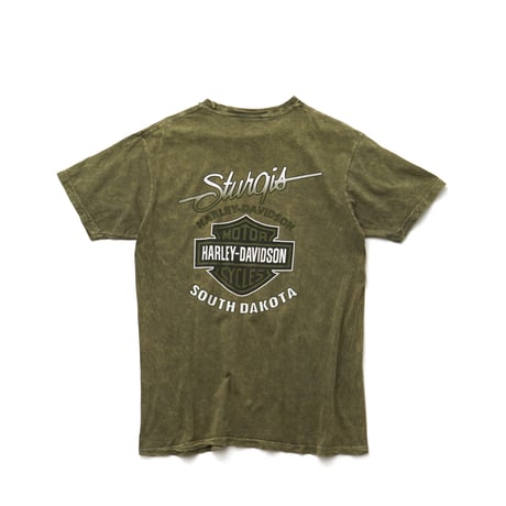 Harley Davidson / Vintage, Pigment Dyed Logo S/S Tee "Sturgis, ND"