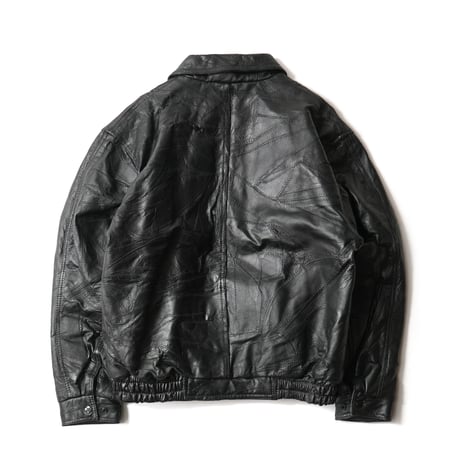 Vintage, Patch Work Leather Jacket
