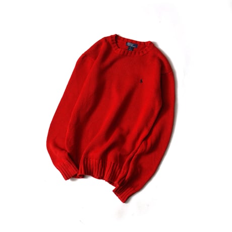 Polo Ralph Lauren / Vintage, Cotton Knit Crewneck Sweater