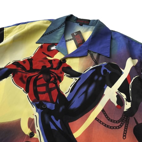 Spider-Man / Vintage, Open Collar S/S Shirt "Villain"