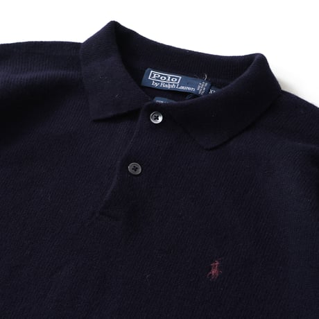 Polo Ralph Lauren / Vintage, Lambs Wool Knit Polo L/S Shirt