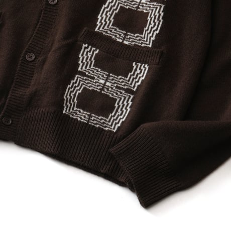 Acrylic Wool Knit Collar Cardigan