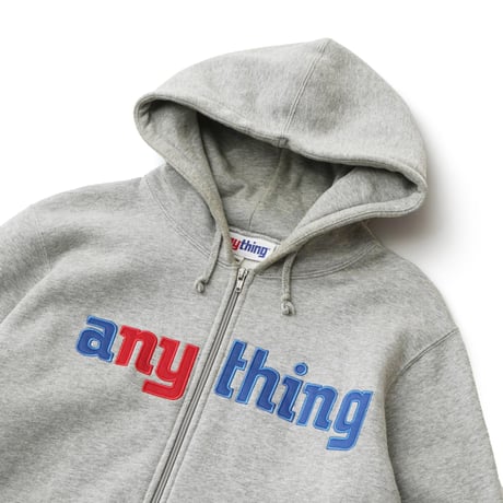 aNYthing / Vintage, Logo Zip Up Hoodie