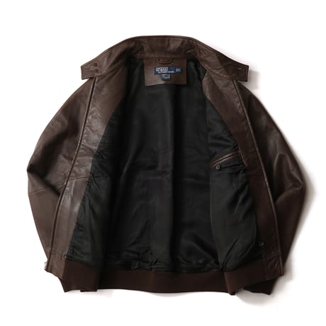 Polo Ralph Lauren / Vintage, G9 Lamb Leather Harrington Jacket
