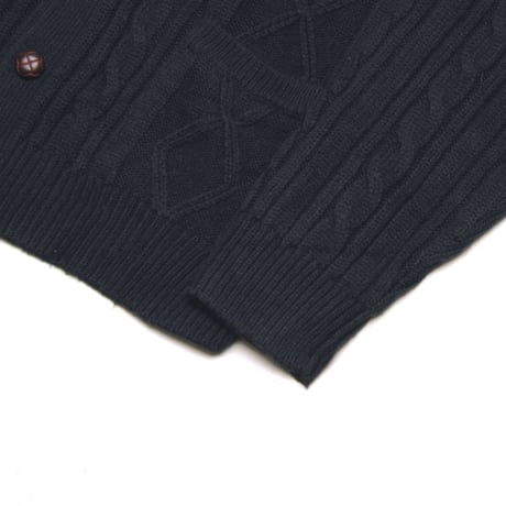 Town Craft / 80-90's Vintage, Cable Stitch Fisherman Knit Cardigan