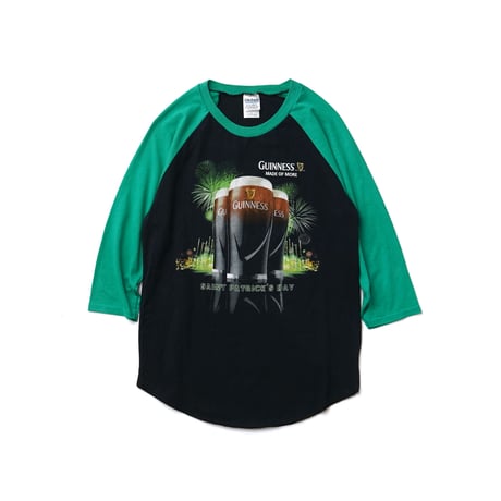 Guinness / Saint Patrick's Day Raglan 3/4 Sleeve Tee
