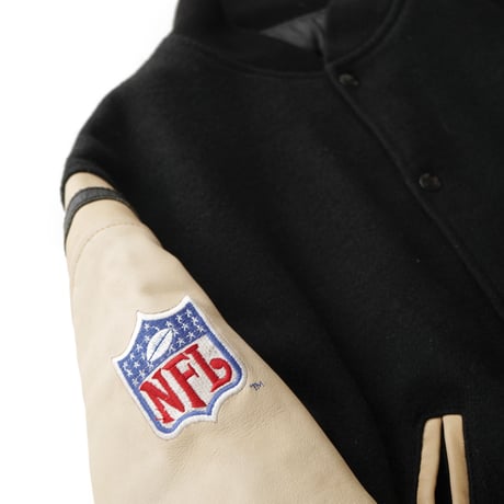 NFL on FOX / Vintage, Melton Leather Varsity Jacket