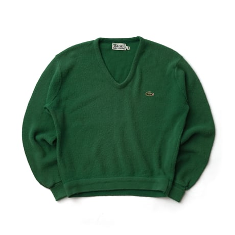 Lacoste / Vintage, V-Neck Orlon Knit Sweater