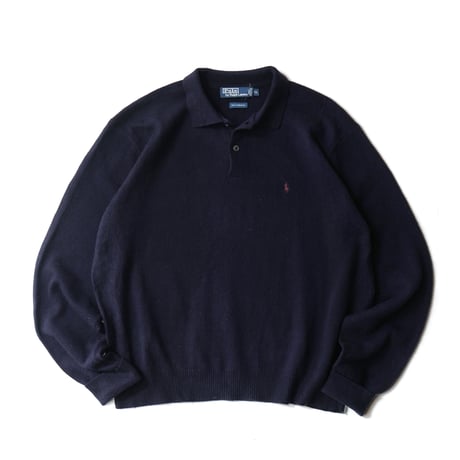 Polo Ralph Lauren / Vintage, Lambs Wool Knit Polo L/S Shirt
