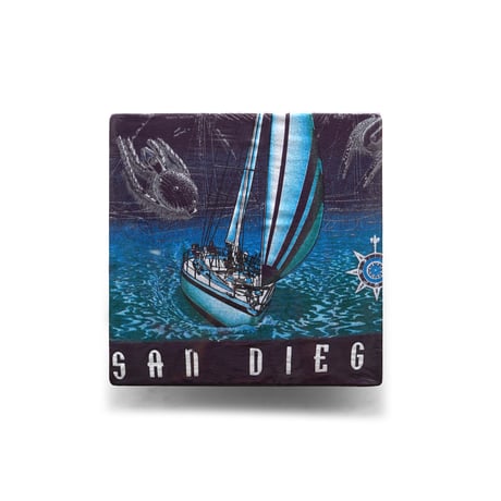 San Diego, CA / Vintage, Sailing Yacht S/S Tee "Tradition Of The Sea"