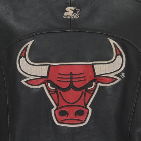 STARTER / Vintage, Leather Jacket "Chicago Bulls"