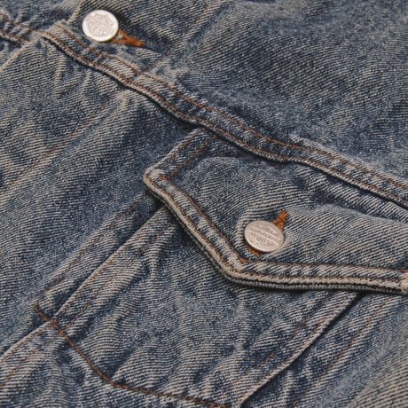 Harley Davidson / Vintage, Denim Tracker Jacket "Born In The USA"