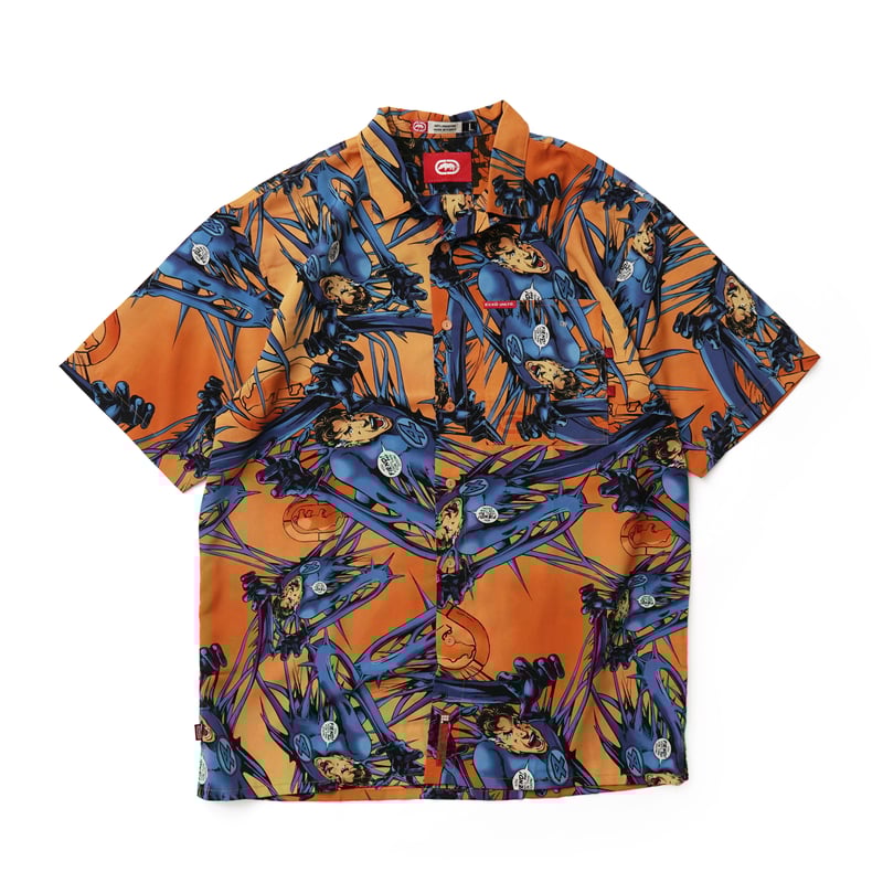 ECKO UNLTD. エコーアンリミテッド ラガーシャツ 2XL オレンジ ECKO