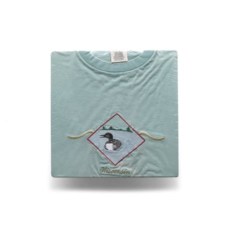 Wisconsin, WI / Vintage, Souvenir S/S Tee "Embroidered Duck"