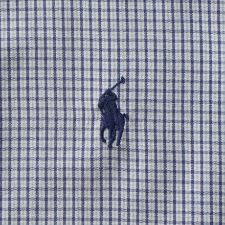 Ralph Lauren / Vintage, Tattersall Paid Two-Ply Cotton B.D L/S Shirt "Blake"