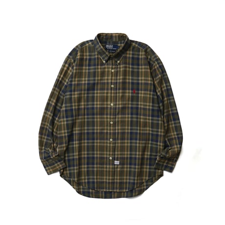 Polo Ralph Lauren / Vintage, Tartan Plaid Cotton B.D L/S Shirt
