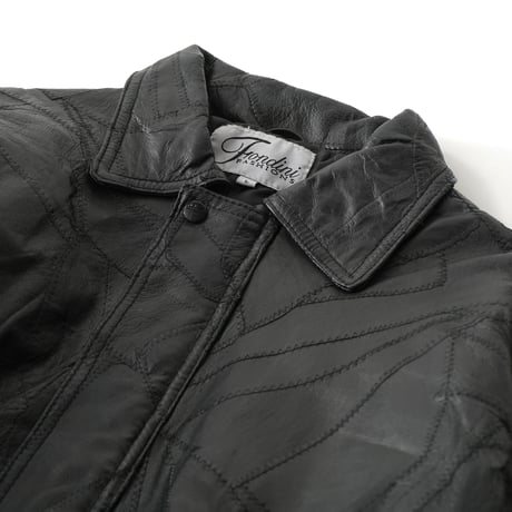 Vintage, Patch Work Leather Jacket