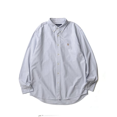 Ralph Lauren / Vintage, Striped Cotton Oxford B.D L/S Shirt "Classic Fit"