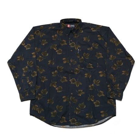 Chaps Ralph Lauren / 90's Vintage, B.D L/S Shirt "Leaf"