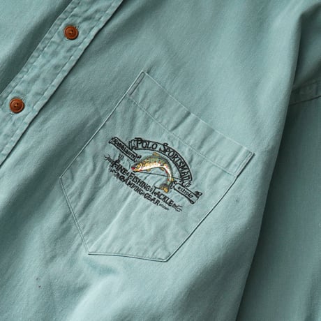 Polo Country / Vintage, Polo Sportsman L/S Shirt "Fine, Fishing, Tackle, Camping, Gear"