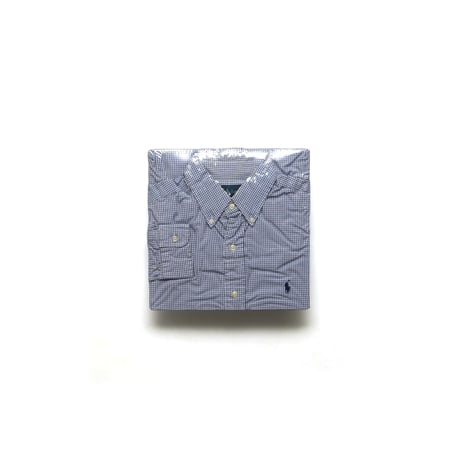 Ralph Lauren / Vintage, Tattersall Paid Two-Ply Cotton B.D L/S Shirt "Blake"