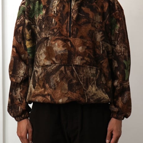 Whitewater Outdoors / Vintage, Real Tree Camo Quarter Zip Pullover Fleece Jacket