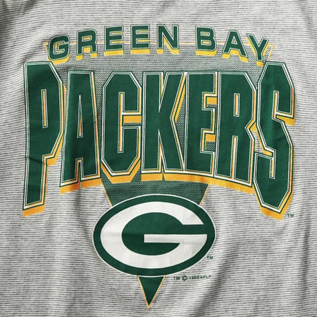 Greenbay Packers / Vintage, Striped S/S Tee (manufactured by Logo 7)
