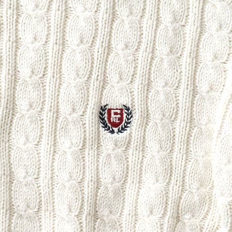 Chaps Ralph Lauren / Vintage, Hand-Framed Cable Knit Crewneck Sweater