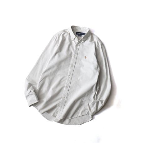 Ralph Lauren / Vintage, Striped Cotton Oxford B.D L/S Shirt "Classic Fit"