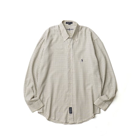Ralph Lauren / Vintage, Tattersall Plaid Cotton B.D L/S Shirt "The Blaire"