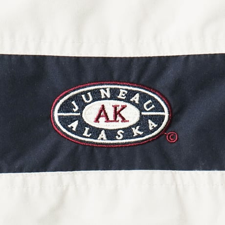 Pac Blue / Hooded Reversible Fleece Windbreaker "Juneau Alaska"