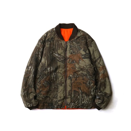 Blue Bill by Red Head / Vintage, Real Tree Camo Reversible Quilted Bomber Jacket